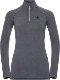 Odlo Long Sleeves Jersey 1/4 Zip Performance Warm Grey Women