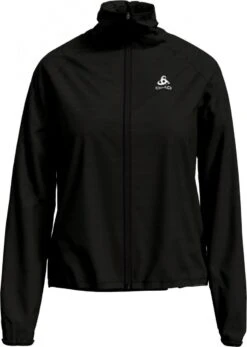Zeroweight Odlo Beading Windbreaker Jacket Black Women
