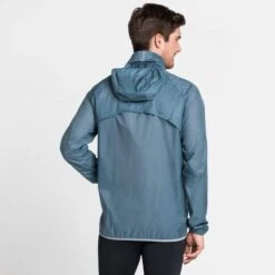 Odlo Zeroweight Dual Dry Waterproof Jacket Blue Men -Odlo Sales Store 15165205ea986762ca610.25337822
