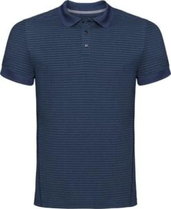 Short Sleeve Polo Shirt Odlo Nikko Dry Blue Man