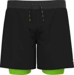 Odlo Axalp Trail 2-in-1 Shorts Black Yellow