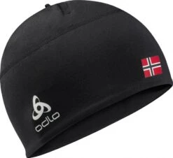 H21 Bonnet Odlo Polyknit Warm Eco Fan Norvège Noir Unisex