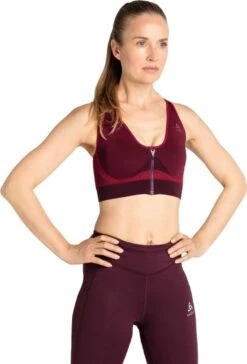 Odlo Sea Long Sleeve Sports Bra High Red Women