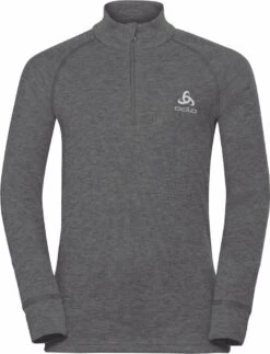 Odlo Active Warm Eco Kids 1/2 Zip Long Sleeve Jersey Grey
