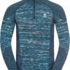 Odlo Blackcomb Eco Blue 1/2 Zip Long Sleeve Jersey