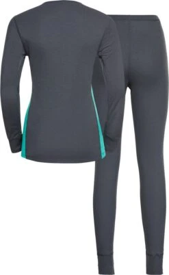 Women's Odlo Active Warm Eco Set Grey / Green -Odlo Sales Store 209633560e41f3f62b384.29785070