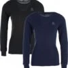 Odlo Pack Of 2 Women's Active Warm Long Sleeve T-Shirts Black / Blue