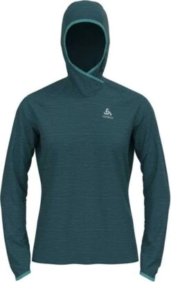 Odlo Run Easy Warm Hoodie Green Women