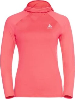 Women's Odlo Zeroweight Ceramiwarm Hoodie Red