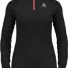 Odlo Axalp Ceramiwarm 1/2 Zip Sweater Black Red Woman