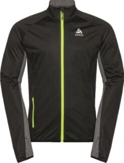 Odlo Zeroweight Logic Windbreaker Jacket Black Yellow