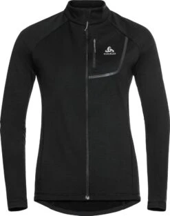 Odlo Fli Light Zipped Top Black Women
