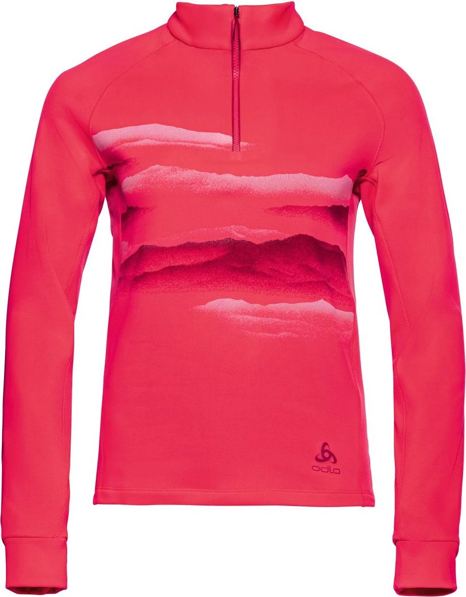 Odlo Berra Graphic 1/2 Zip Jumper Pink Woman