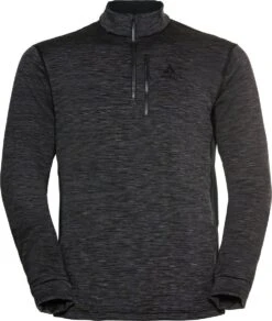 Odlo Berra Black Grey 1/2 Zip Sweater