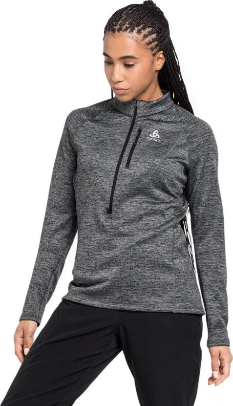 Odlo Fli 1/2 Zip Sweater Gray Woman
