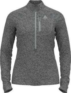 Women's Odlo Fli Grey 1/2 Zip Sweater