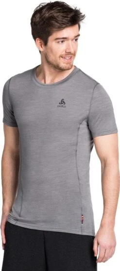 Odlo Merino 130 Short Sleeve Jersey Gray