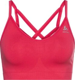 Bralette Odlo Seamless Soft Pink Gray Woman