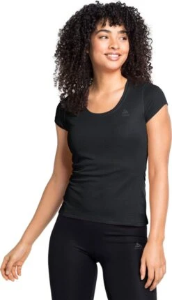 Odlo Active F-Dry Light Eco Short Sleeve Jersey Black Woman