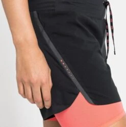 Odlo Axalp Trail 6in 2-in-1 Shorts Black Pink Women -Odlo Sales Store 220038961f7f240ad9db4.74585202