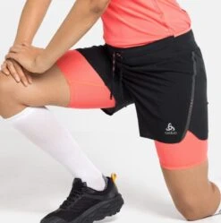 Odlo Axalp Trail 6in 2-in-1 Shorts Black Pink Women -Odlo Sales Store 220038961f7f249a46c88.14367172