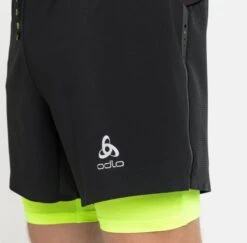 Odlo Axalp Trail 6in 2-in-1 Shorts Black Yellow -Odlo Sales Store 220039161f7f099047b49.83776778