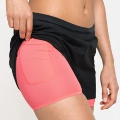 Women's Odlo Zeroweight 3in 2-in-1 Shorts Black Pink -Odlo Sales Store 220039361f7ef21cdc843.25446653