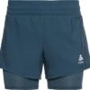 Odlo Run Easy 5in 2-in-1 Shorts Blue Women