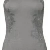 Women's Tank Top Odlo Ceramicool Blackcomb Gray Silver Black