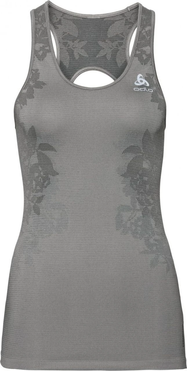 Women's tank top Odlo Ceramicool Blackcomb Gray Silver Black Women's Tank Top Odlo Ceramicool Blackcomb Gray Silver Black -Odlo Sales Store 5ca5e78d85072